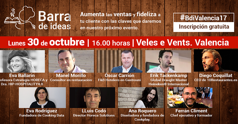 Programa del evento de Barra de Ideas en Valencia