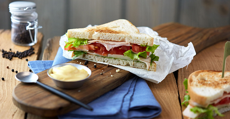 Sandwich pan blanco monodosis horeca schar
