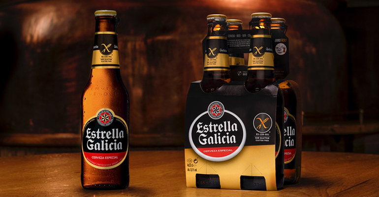 Estrella Galicia sin gluten se envasa en botellas no retornables de 33 cl