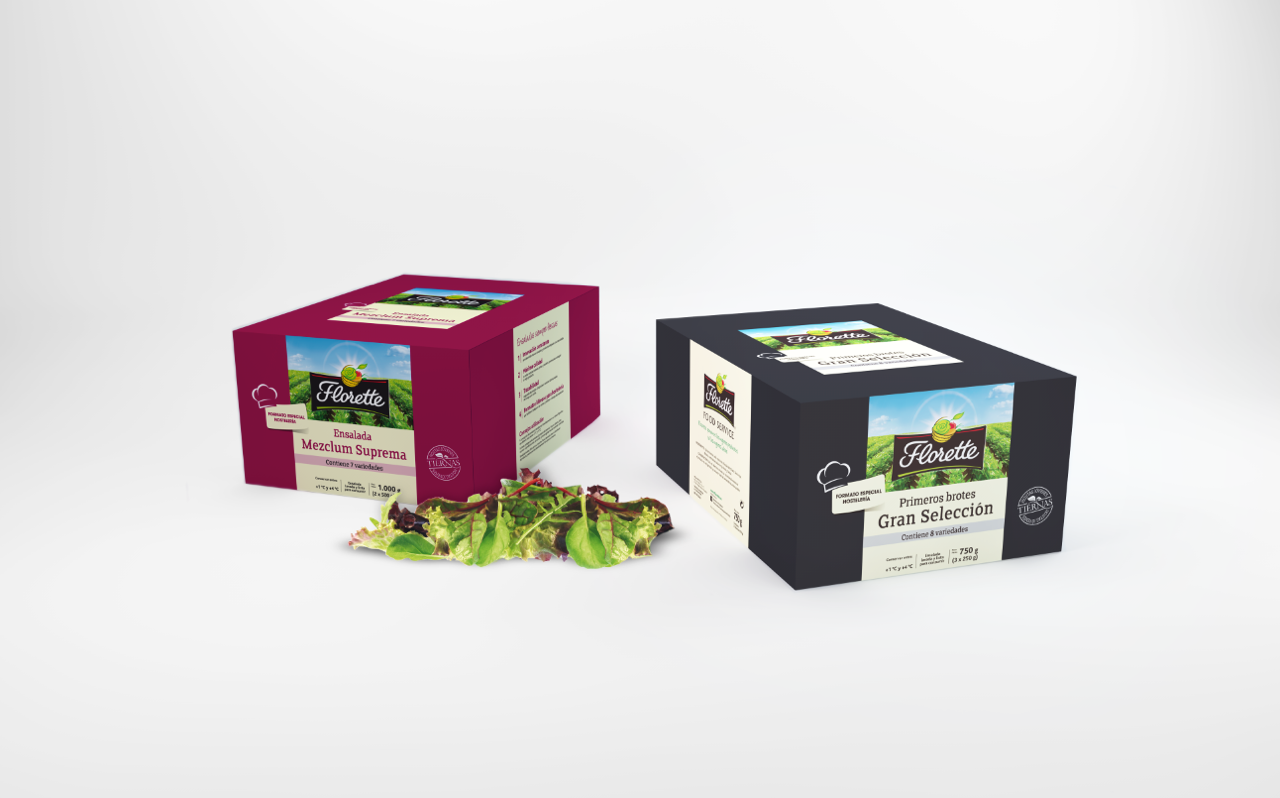 Cajas de productos Florette Food Service