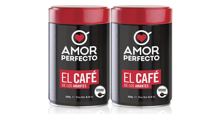 cafés Amor Perfecto 100% colombianos