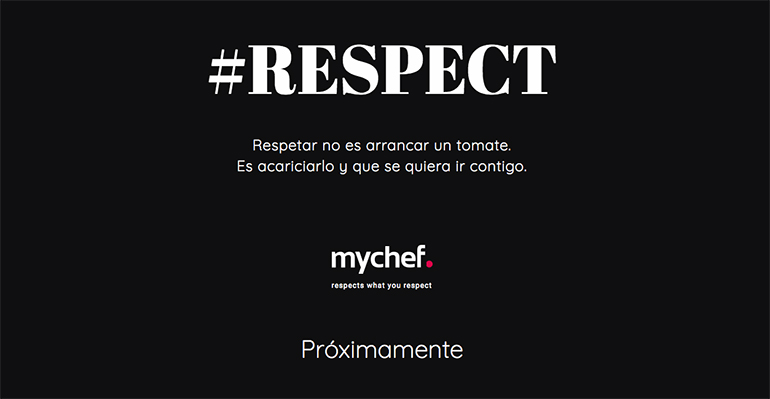 campaña #respect de mychef