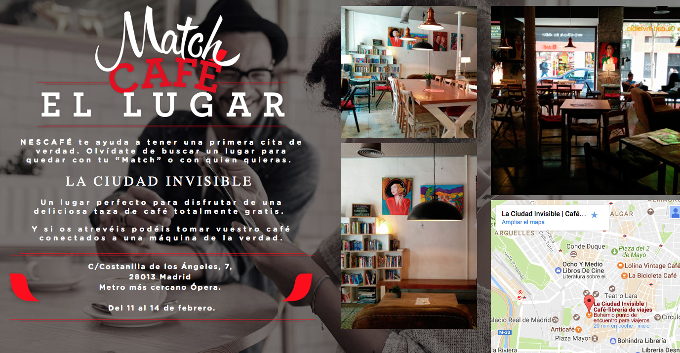 Matchcafé, el sitio de citas de Nescafé especial para San Valentín